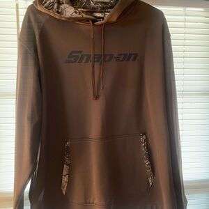 Snap-on Brown Hoodie for Men